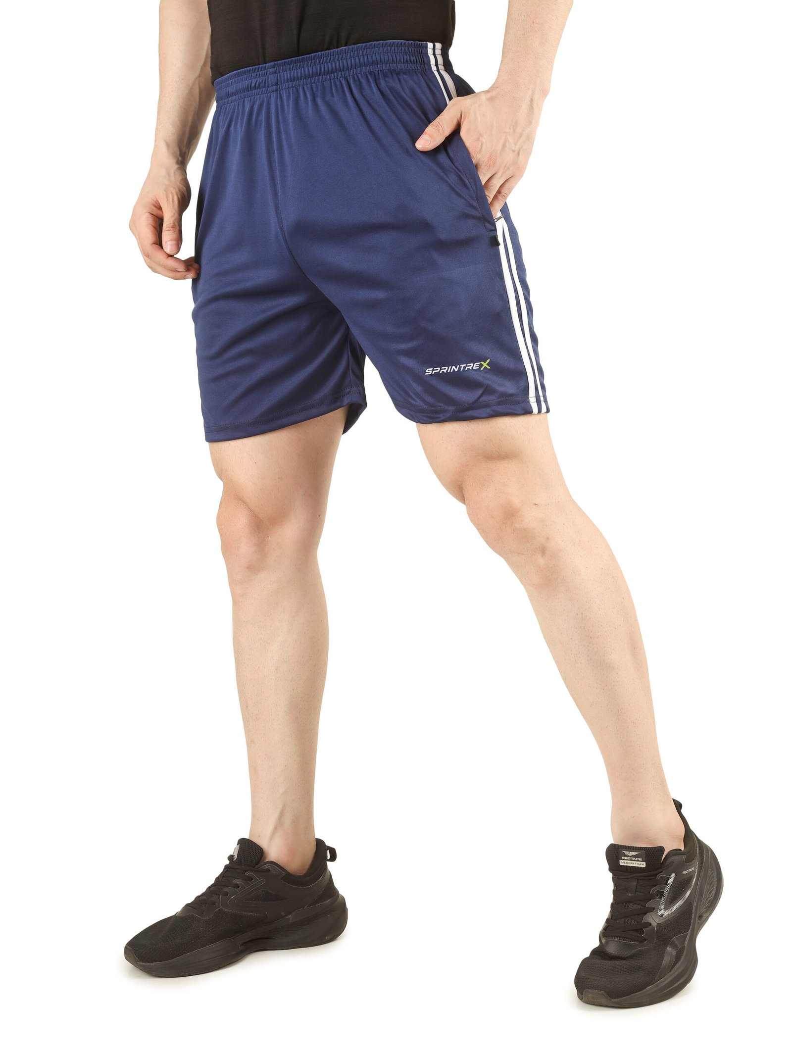 Men’s Double Stripe Training Shorts - Image 2