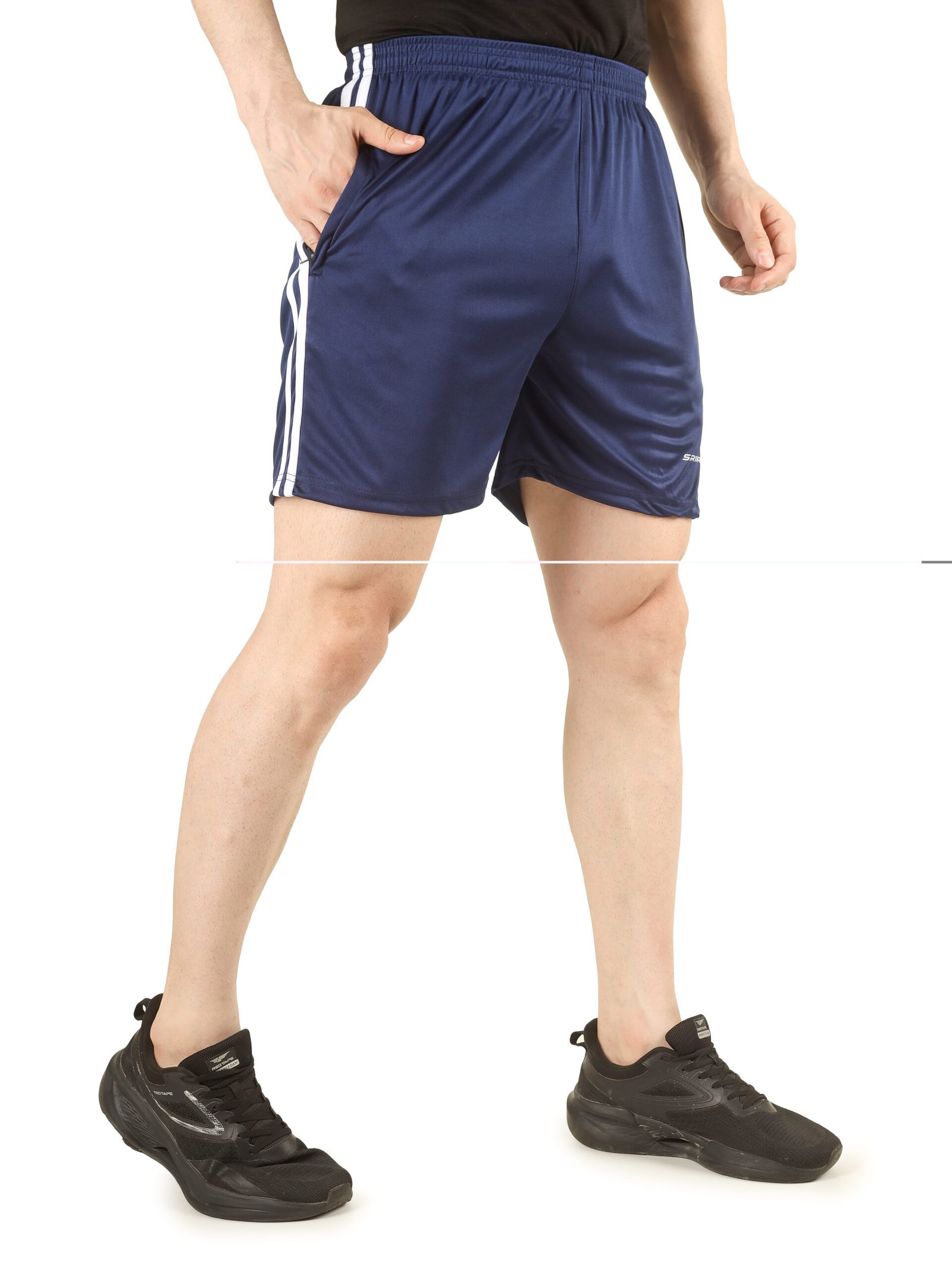 Men’s Double Stripe Training Shorts - Image 4